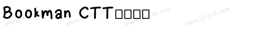 Bookman CTT字体转换